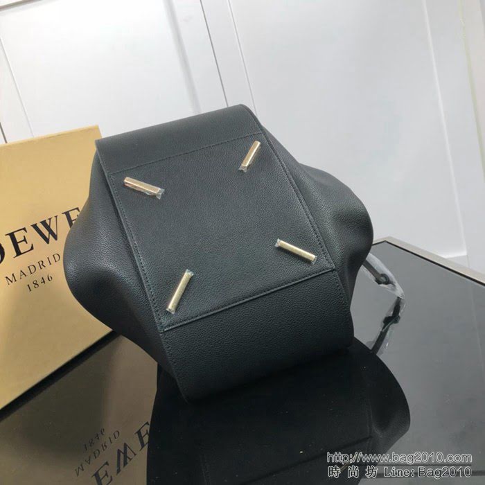 LOEWE羅意威 最新爆款 羅家Hammock系列 荔枝皮拼色 百搭款 小牛皮手提肩背包 0164  jdl1137